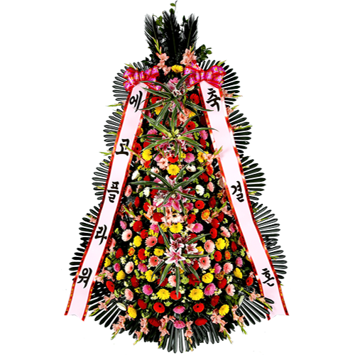 에코플라워 축하화환 (4단 특대) 전국당일배송 사진전송 결혼식 축하 개업 경조 화분 꽃배달 d-0036 234,000원
