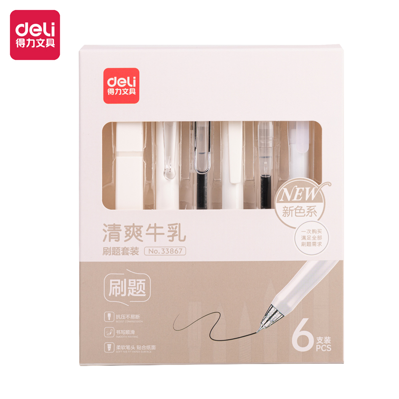 델리 펜6종 세트 젤펜 형광펜 필기 펜세트 33867, 화이트, 6개 7,950원