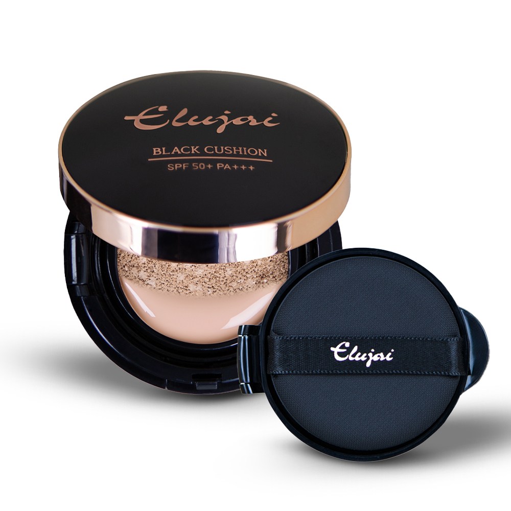 엘루자이 에센스함유 물광 촉촉 커버 블랙 쿠션 1+1 (본품1개+리필1개) 21호/23호, 21호, 1개 15,900원