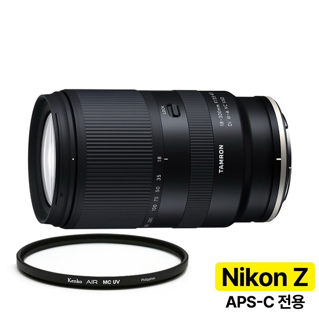 [지금사면 무상보증 3년] 탐론 18-300mm F/3.5-6.3 Di III-A VC VXD B061 니콘 Z마운트 + 겐코 AIR MCUV 67mm, 단일상품 911,000원