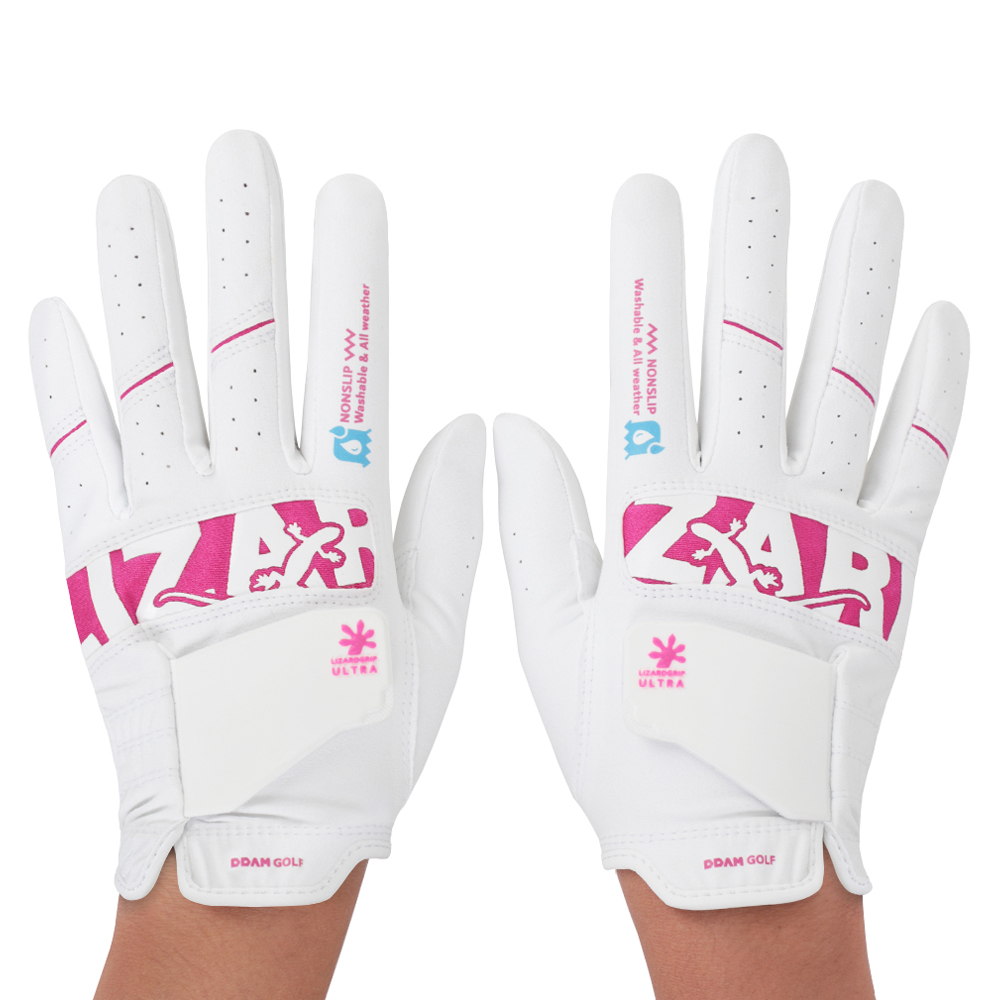 땀골프 여성용 리자드그립 울트라 골프장갑 양손착용 세트, 화이트, 1세트 16,450원