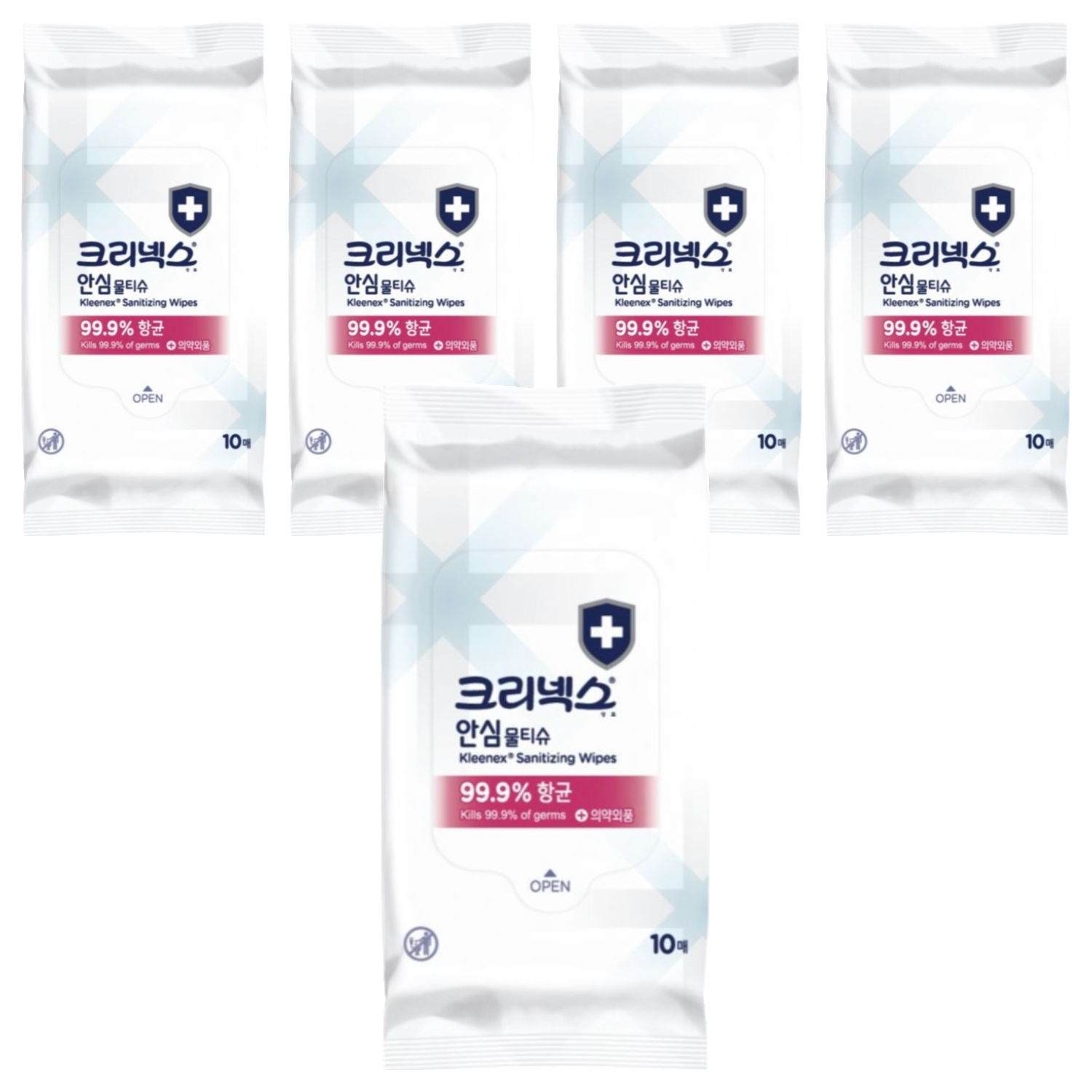 크리넥스 안심 물티슈 휴대형 3,350원