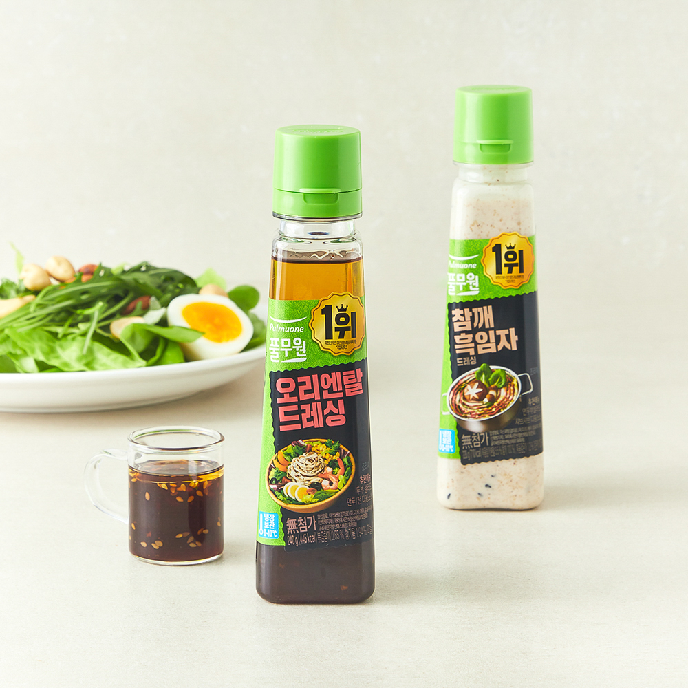 풀무원 드레싱 오리엔탈 240g + 참깨흑임자 220g 6,850원