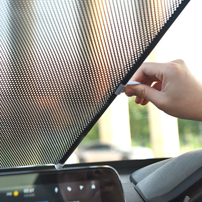 원터치 롤러블 앞유리 차량 햇빛가리개 자동차 차박 커튼 캠핑 블라인드, 1개 4,120원