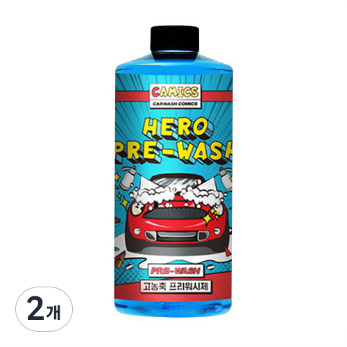 카믹스 히어로 중성 프리워시 1L 세차 다목적 세정, 2개, 1L 19,000원