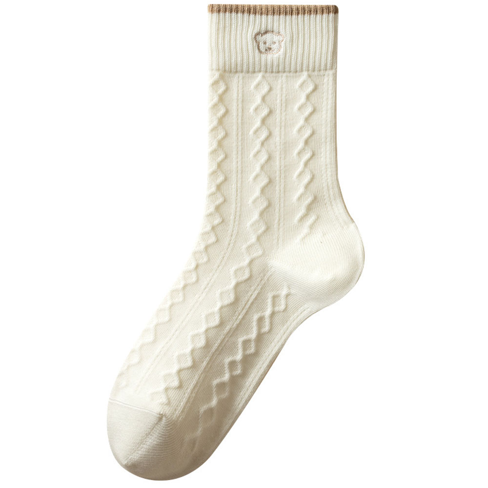 여성 중고풍 양말 4켤레 빈티지 케이블 통기성 보온 순면100% 36,800원