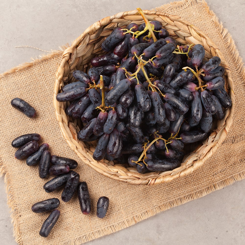 씨없는 고당도 수입 블랙사파이어 포도 가지포도 2kg, 1세트, 2kg 28,700원