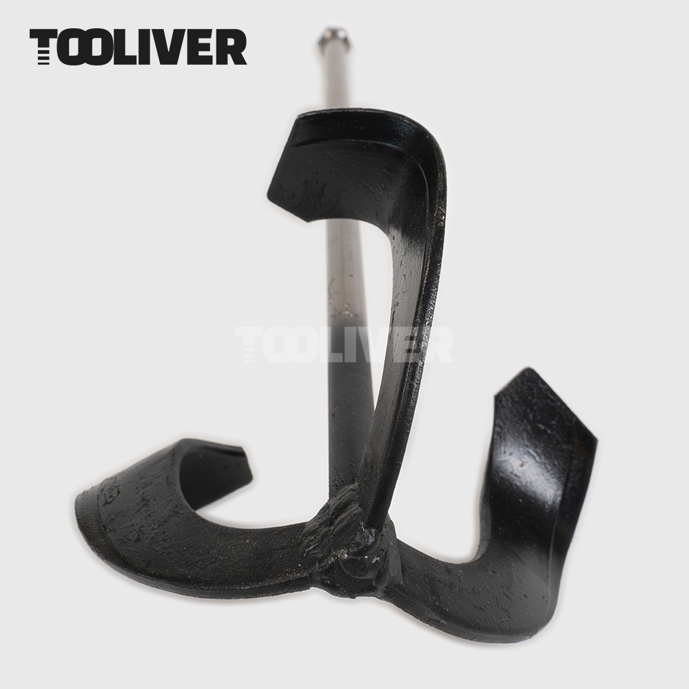 툴리버 휘지않는 주물 믹서기날개 M14 미니 3날 미장 타일 몰탈 시멘트 교반 드릴 믹서날, 1개 25,900원