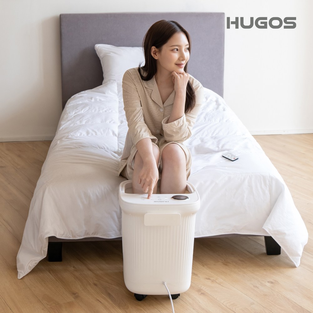 휴고스 프리미엄 습식족욕기 21리터 대형 대용량 발 마시지 족탕기 스파 찜질 지압 온도조절 타이머 리모컨, 화이트, SR-F310 92,000원