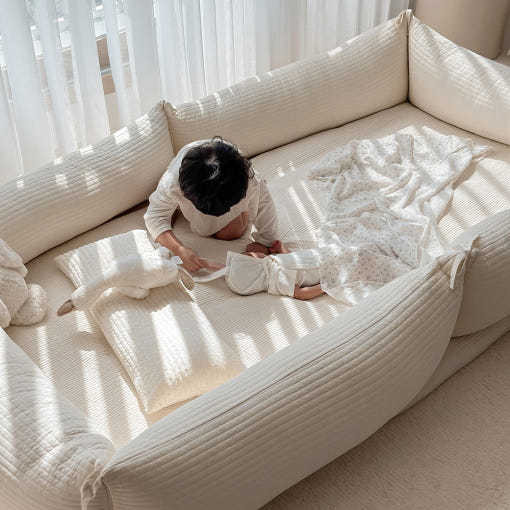 아기 침대 범퍼가드 신생아 낙상방지 연결형 범퍼 쿠션 커버 224,000원