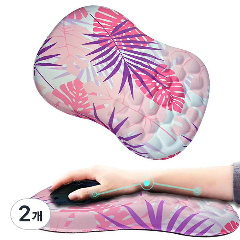 3D 마우스패드 손목 보호 메모리폼 손목받침대 미끄럼방지 손목패드 다한증 디자이너 웹디 손목터널증후군 사무실 직장인 패드 21,730원