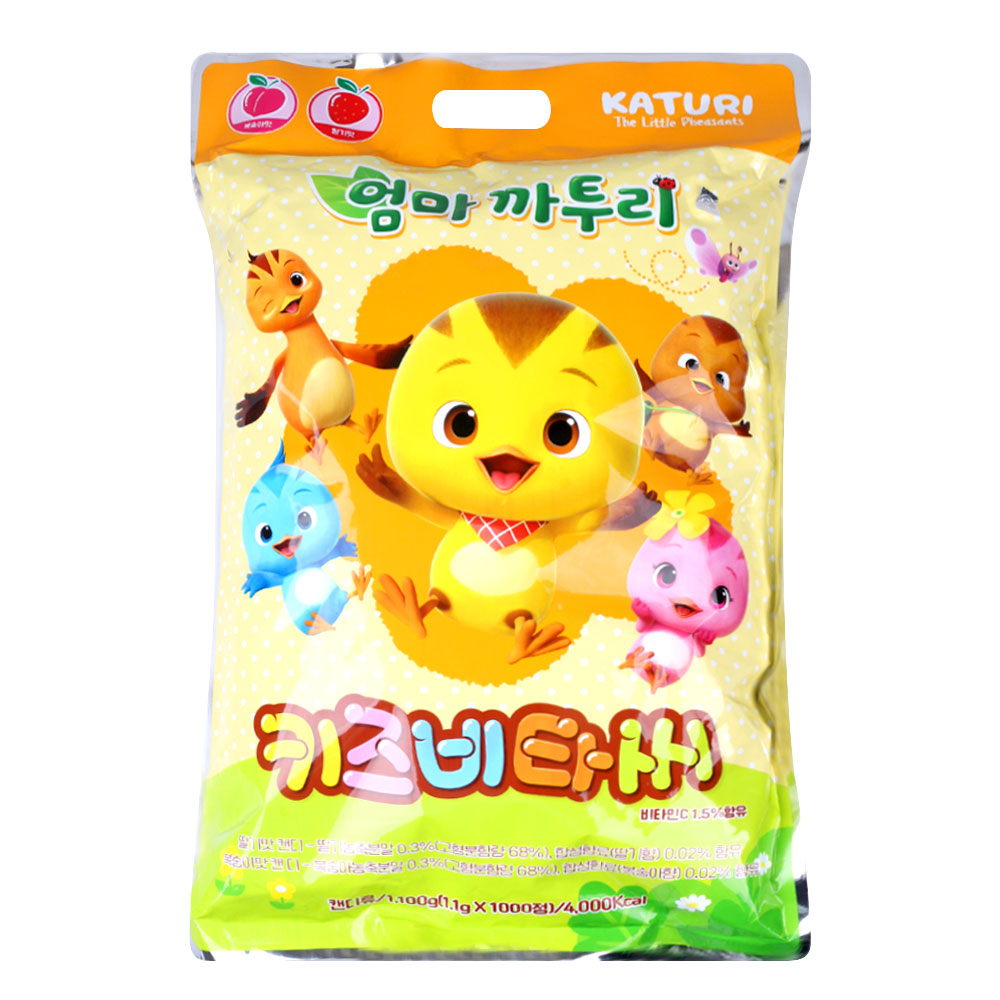 엄마까투리 키즈비타민 1000 정 딸기맛 복숭아맛, 3개, 1000정 46,590원