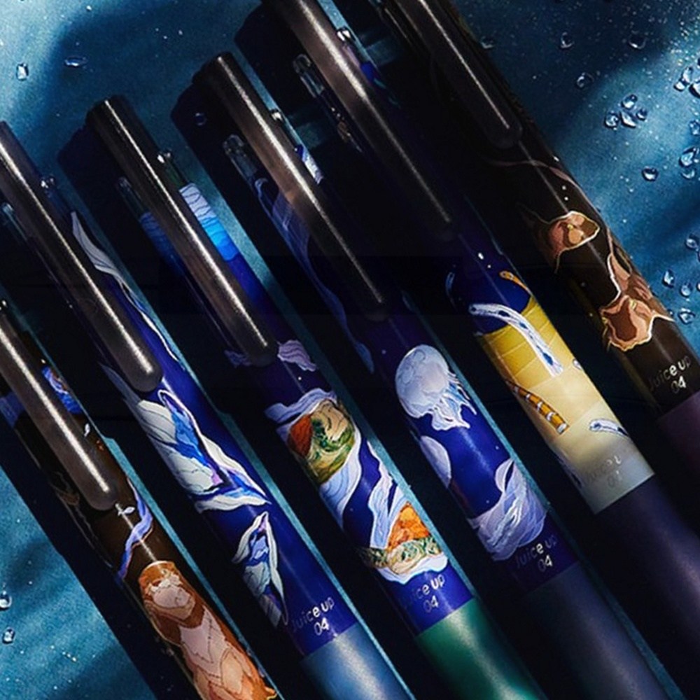 쥬스업 볼펜 바다생물 시리즈 0 4mm 캐릭터 필기구 젤펜 7,990원