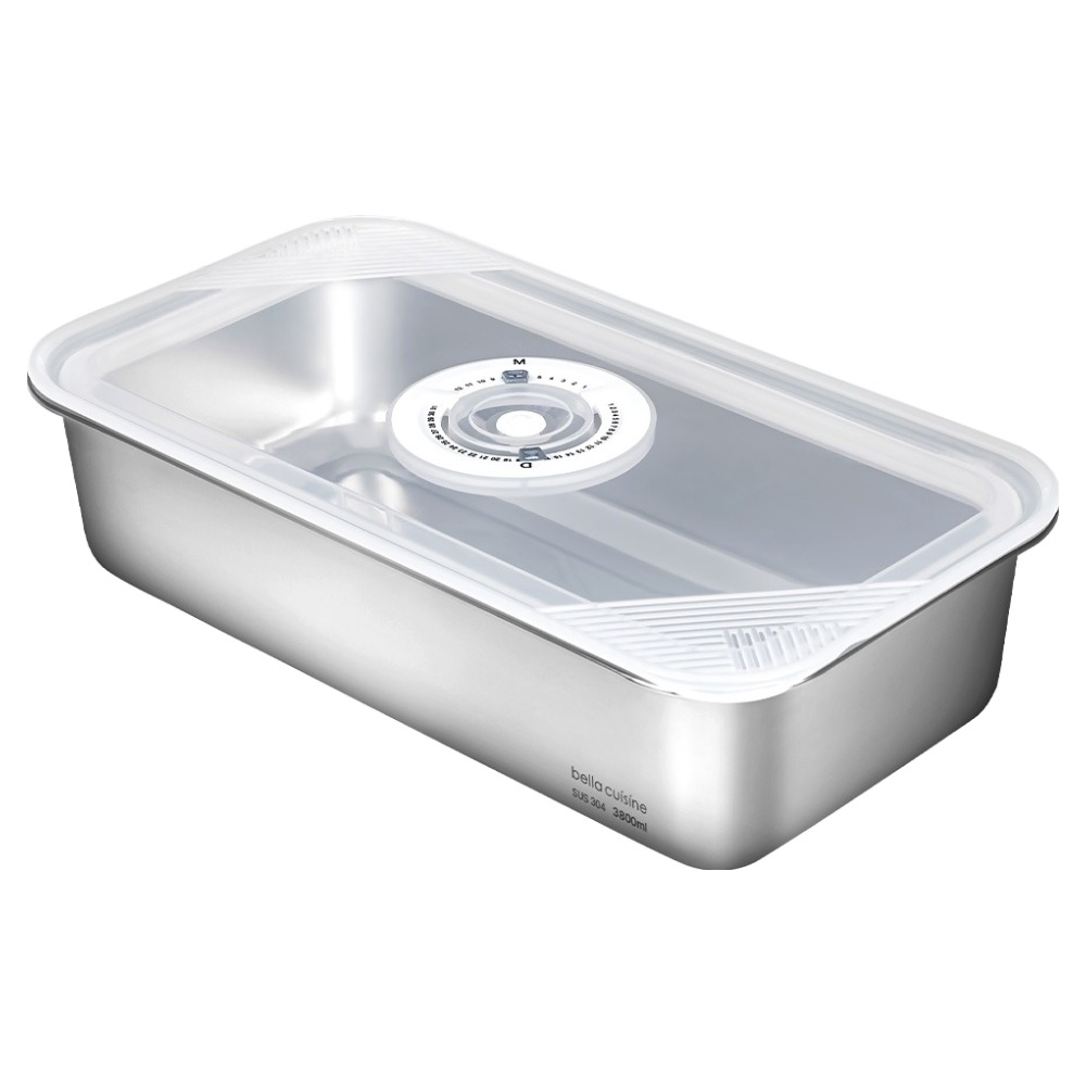 벨라쿠진 대용량 스텐 304 직사각 밀폐용기 3.8L, 1개, 단품 23,900원