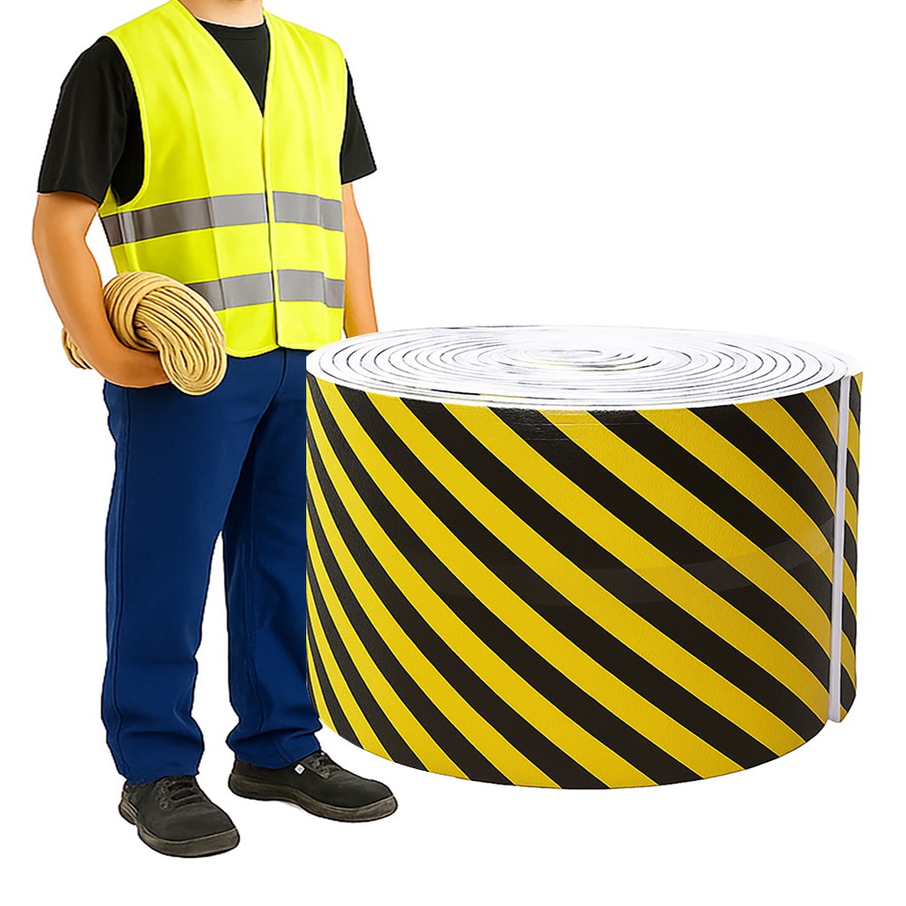 안전쿠션 안전커버 폭50cm 총길이 20m 접착식 두께 12t 안전보호쿠션 모서리보호대 코너보호대 주차장벽보호대 안전매트, 1개, 옐로우 207,900원