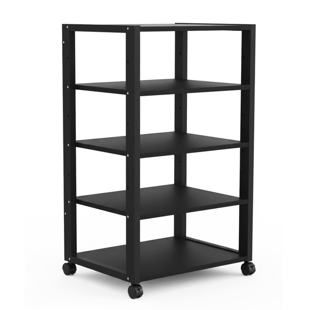 오디오 선반 수납장 이동식 앰프 랙 포로젝터 홈시어터 선반 CD 노래방 콘솔 음향기 철제 다이, 블랙 5단 간격 18cm 71,200원