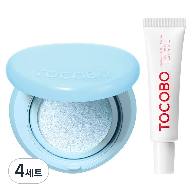 토코보 블러 피니쉬 선쿠션 13g 01 코튼 블루 + 비타 톤업 선크림 10ml SPF50+ PA++++ 세트 79,200원