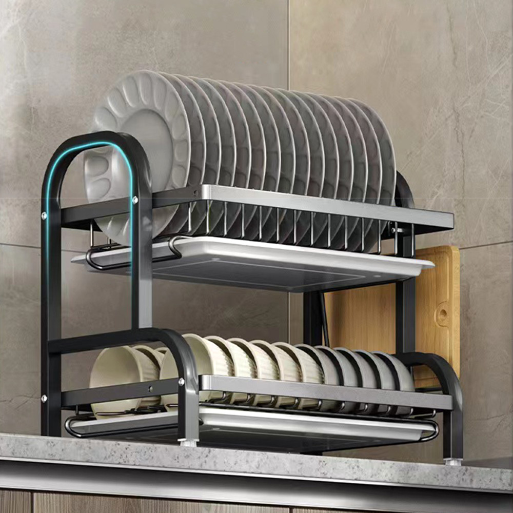 2단 식기건조대 풀세트 주방선반 씽크대 선반 물빠짐 그릇 스텐설거지 11,500원