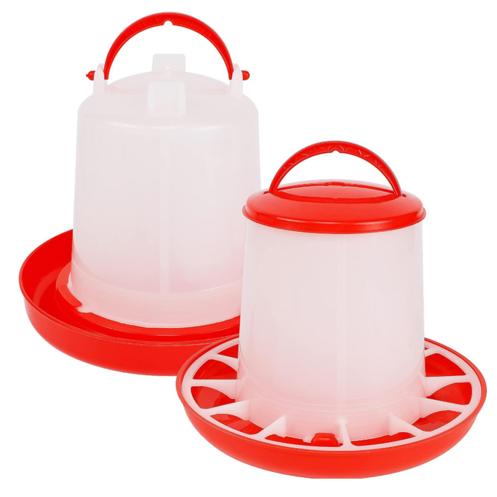 병아리사료 병아리모이통 병아리사료통 닙플 물통, 모이통1.5k+물통1리터, 1개 3,370원