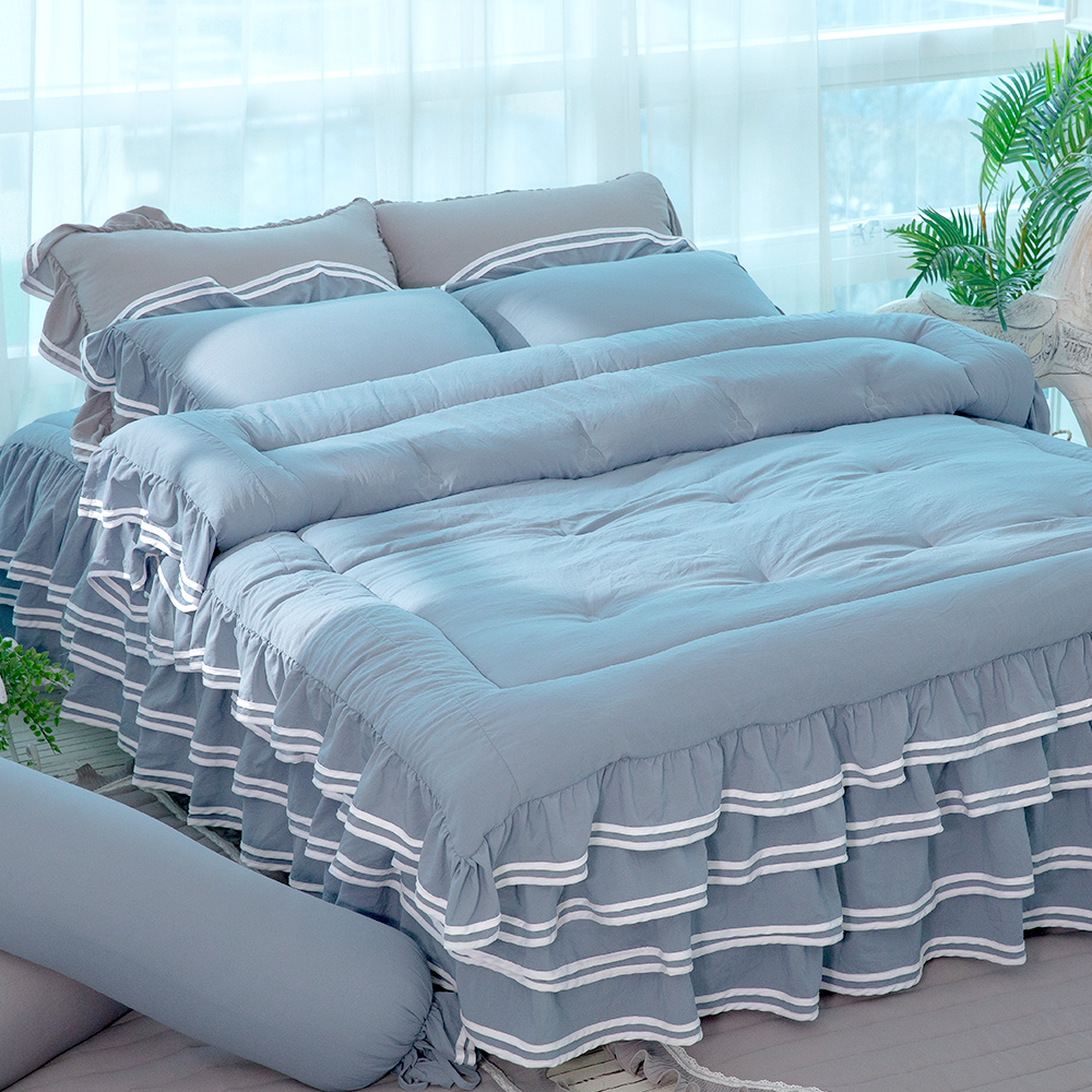 류금숙 투라인 프릴 차렵침구 숏+이중 풀세트 262,900원