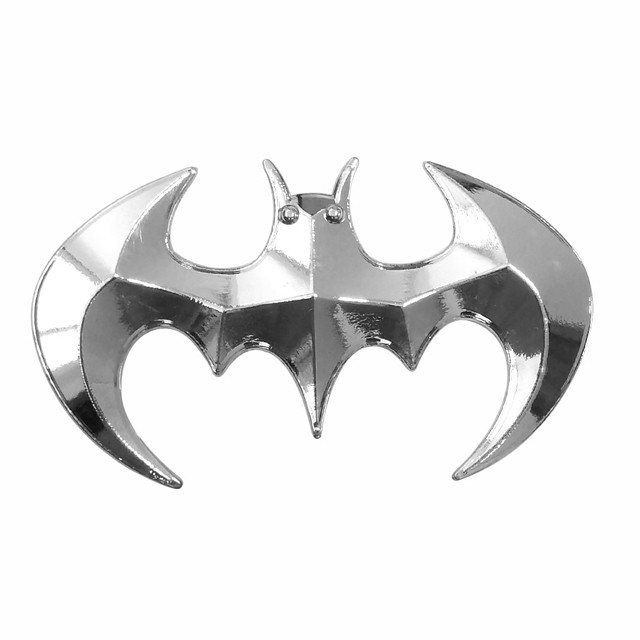 라온하제 3D 자동차 배트맨 엠블럼 입체 메탈스티커 박쥐 로고 포인트 장식 금속 배지 카 오토바이 액세서리 실버 3,490원