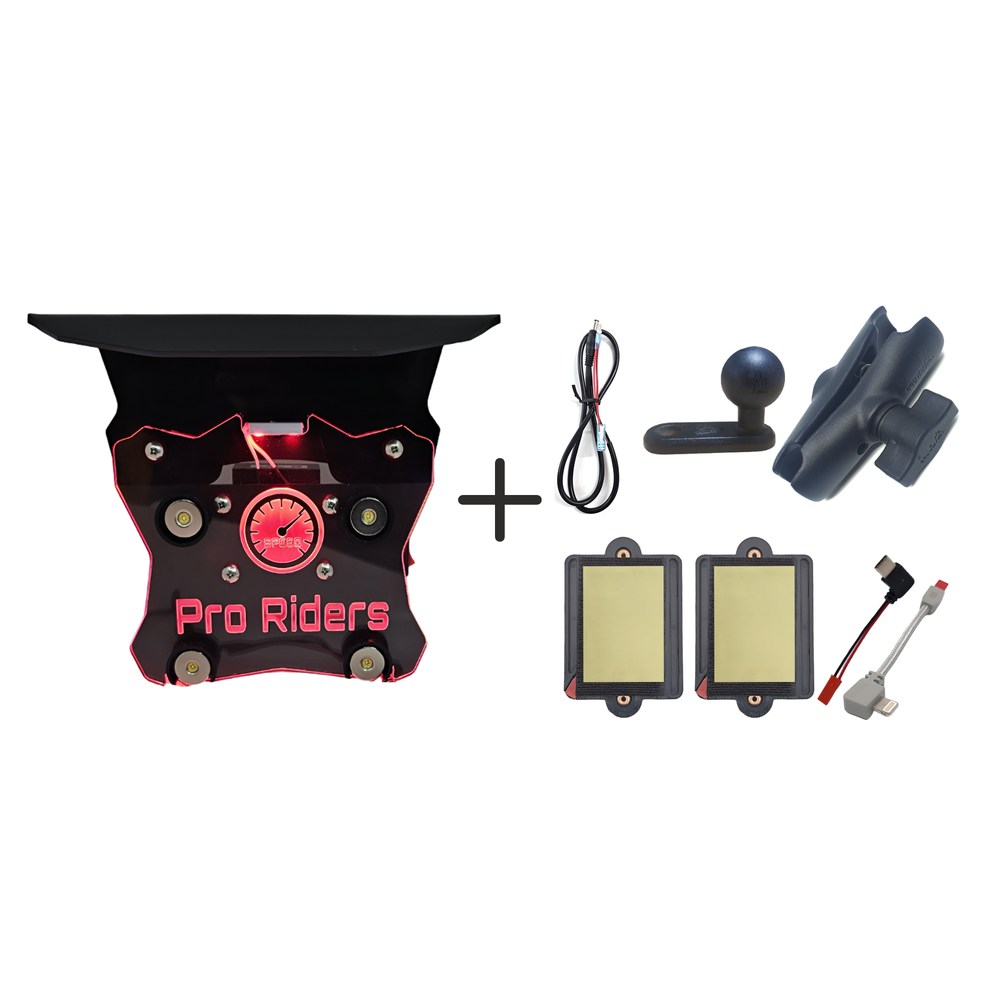 스피드샵 배달대행 오토바이 자석 충전거치대 2구커버프로 LED레드 세트 95,000원