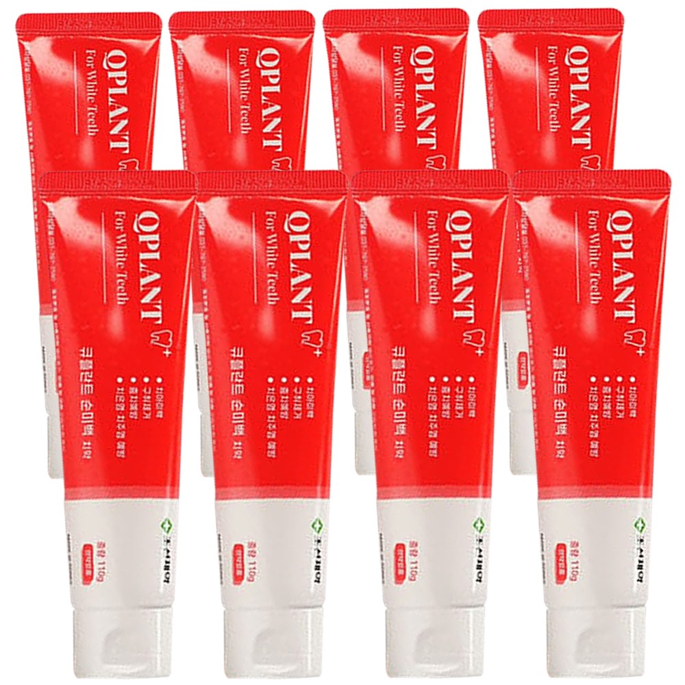 본사출고정품 프로폴리스 치약 조선제약 큐플란트 순 미백치약 세트, 100g, 8개 49,800원