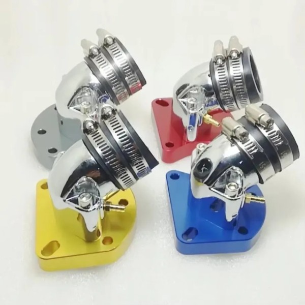 혼다 DIO50 ZX AF34 스쿠터에 적합 범용 알루미늄 증가 기화기 매니폴드 인터페이스를 재장착합니다. 35,100원