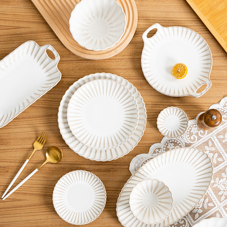 메이크유어홈 물결 도자기예쁜 접시 홈식기, 1개, 웨이브, 현재가 109,000원