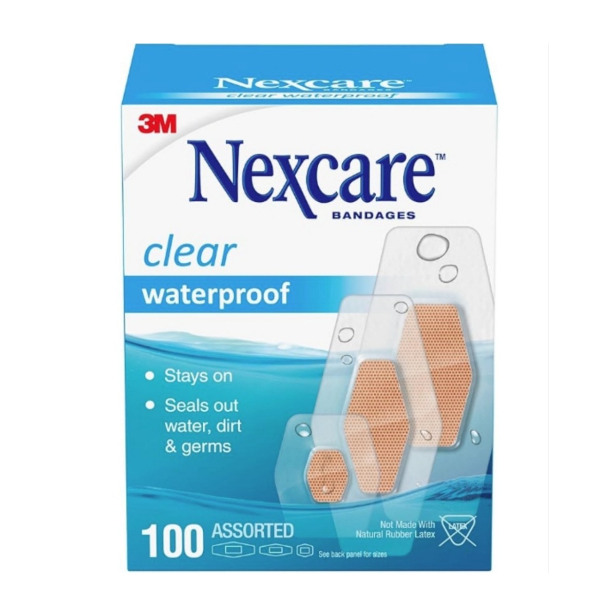 3M 넥스케어 방수 밴드 3가지 사이즈 100개입 43,000원