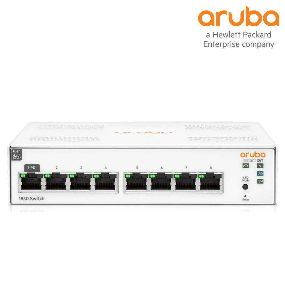 HPE Aruba InstantON JL810A 8포트 기가비트 스위칭허브 1포트PD 스마트 스위치, 1개 175,000원