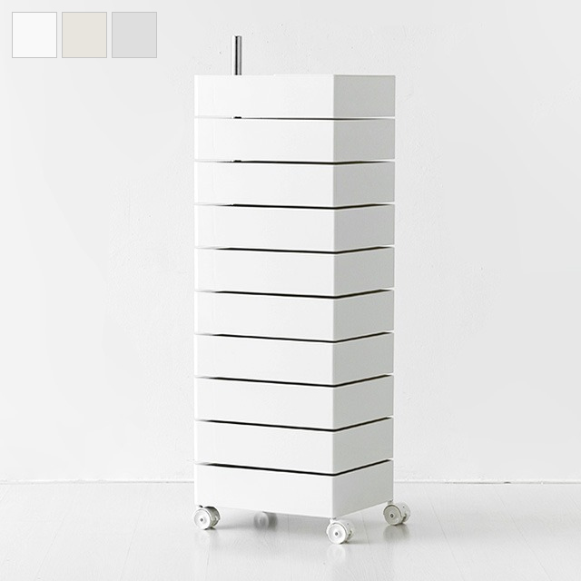 마켓비 빙그리 회전서랍 트롤리 10단, 크림 2860.4060 193,000원