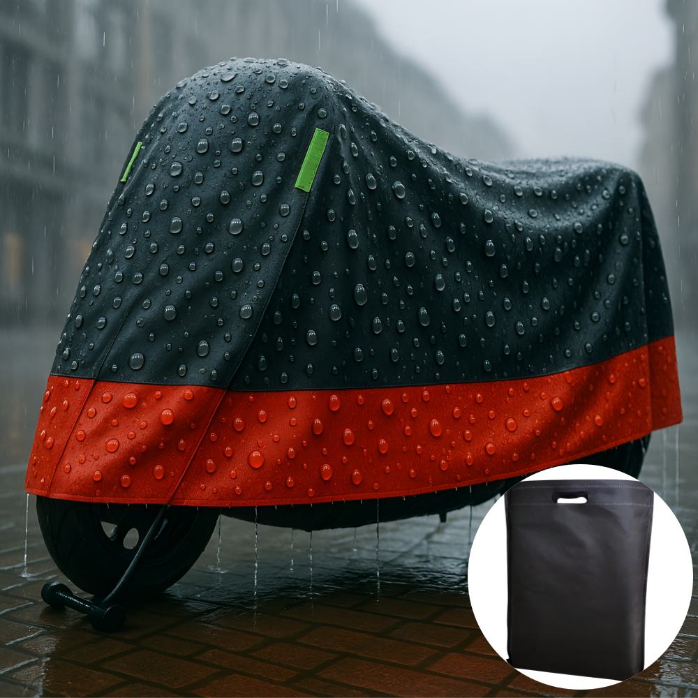 노재 전차종 도난방지 방수 사계절 오토바이 커버, 투톤레드 18,900원