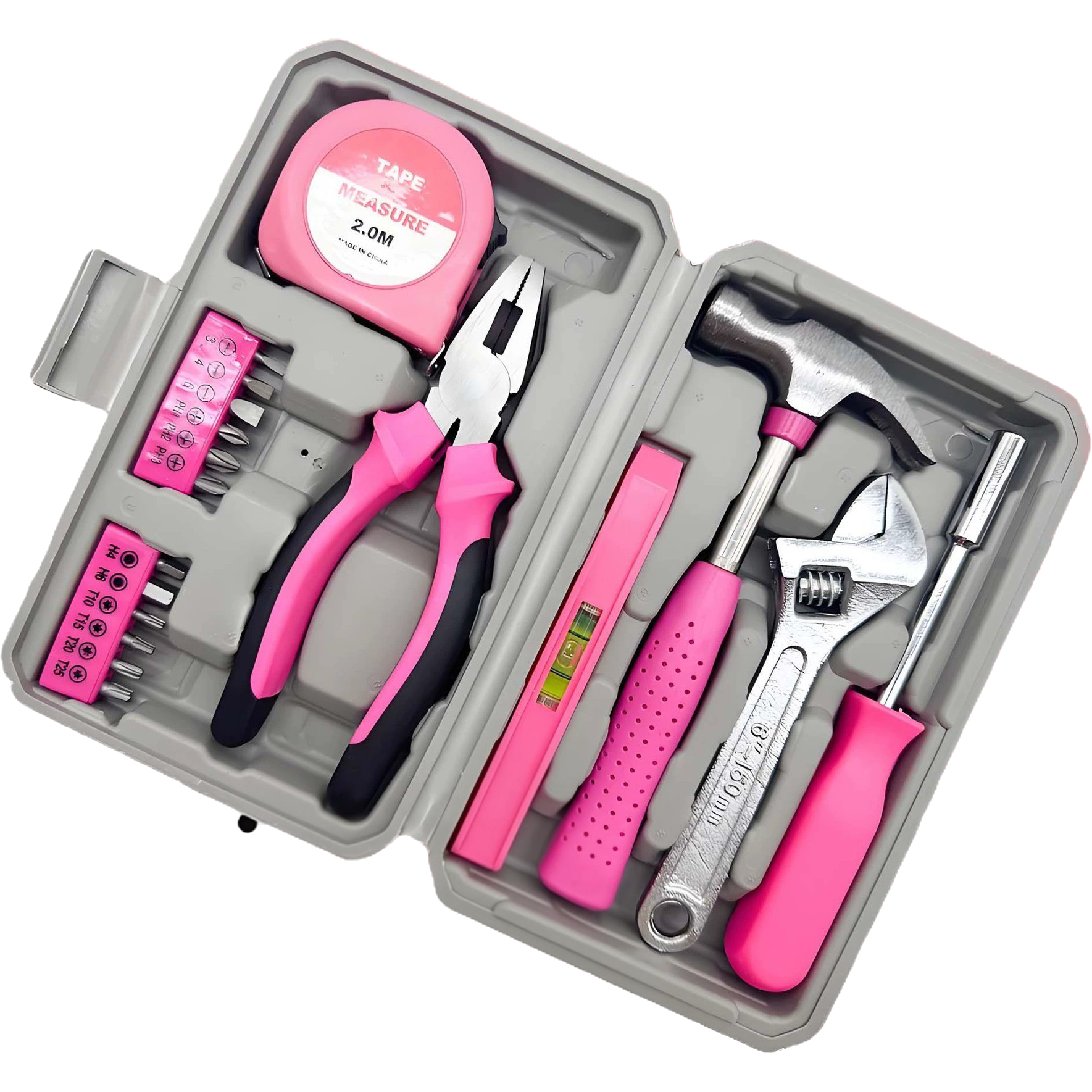 여성용 핑크 공구 세트 18종 가정용 자취생 필수 미니 공구함, 1세트, 기본형(18pcs) 22,000원