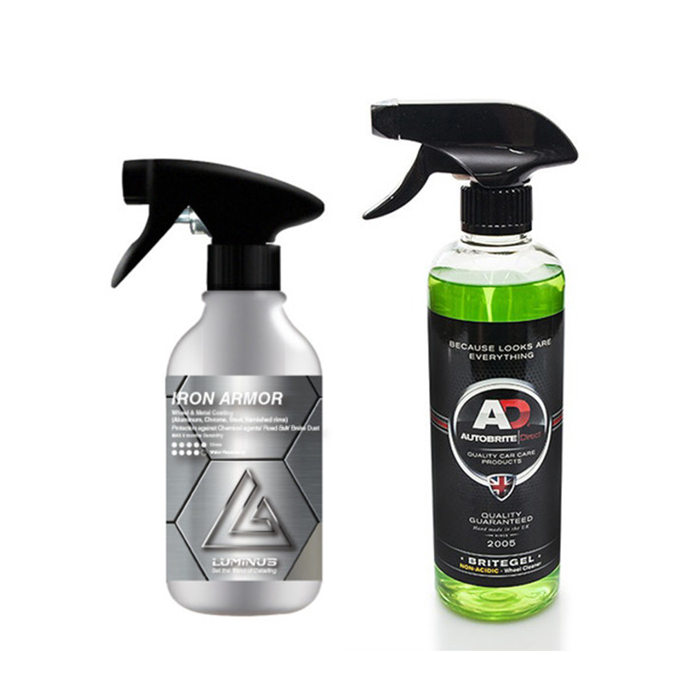루미너스 아이언아머 300ml 휠&금속 코팅제+AD 오토브라이트 다이렉트 브라이트젤 휠클리너 500ml 49,500원