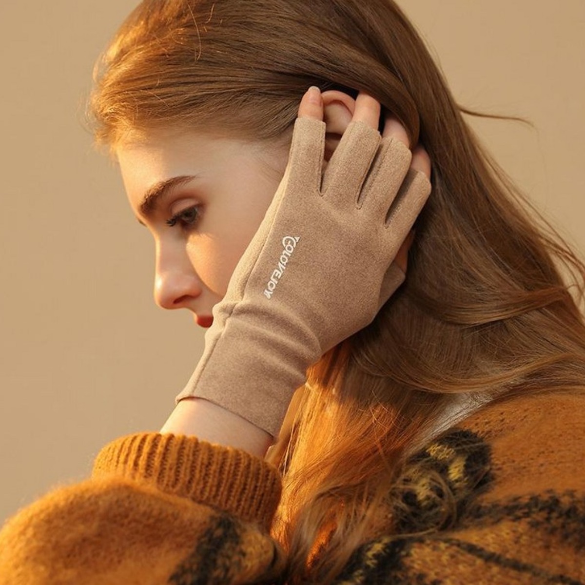 투에이비 여성 핸드워머 겨울 반장갑 기모 소프트 8,900원