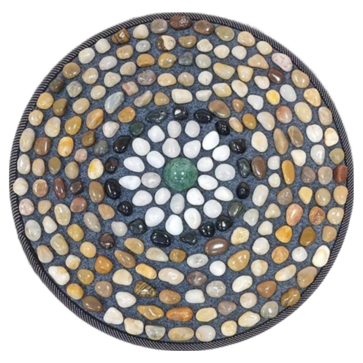 오세르앙 초밀도 조약돌 자갈 발마사지 매트, 원형 점혈매트, 1개 23,900원