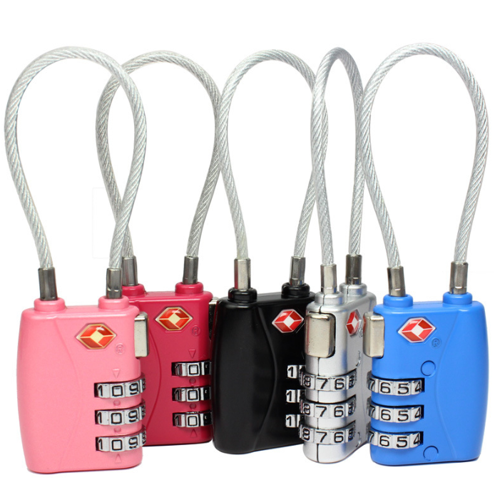 찐노마진몰 와이어자물쇠 사물함 락커 캐리어 3단 다이얼자물쇠, 1개 6,900원