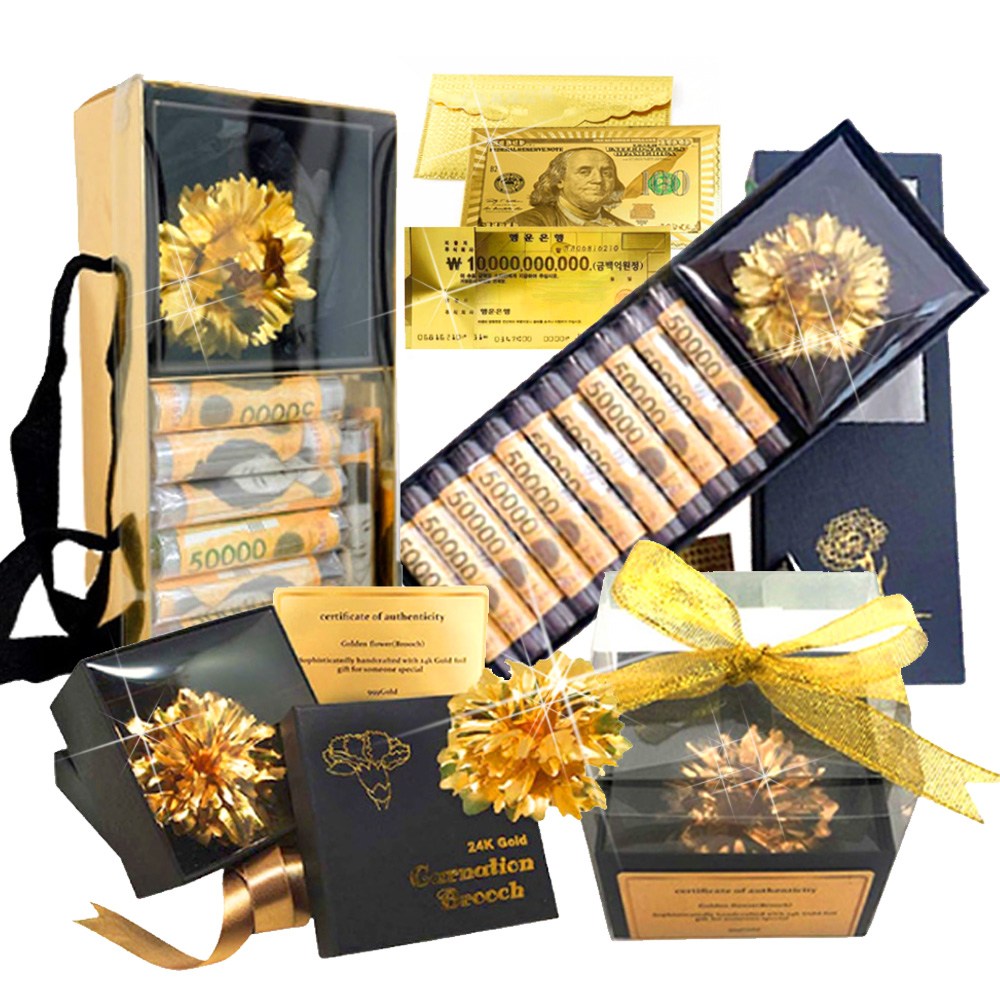 마녀플랜트 금카네이션 24K 부모님생신선물 어버이날 스승의날 감사선물 효도 카네이션브로치, 골드박스_금카네이션, 1개 18,900원