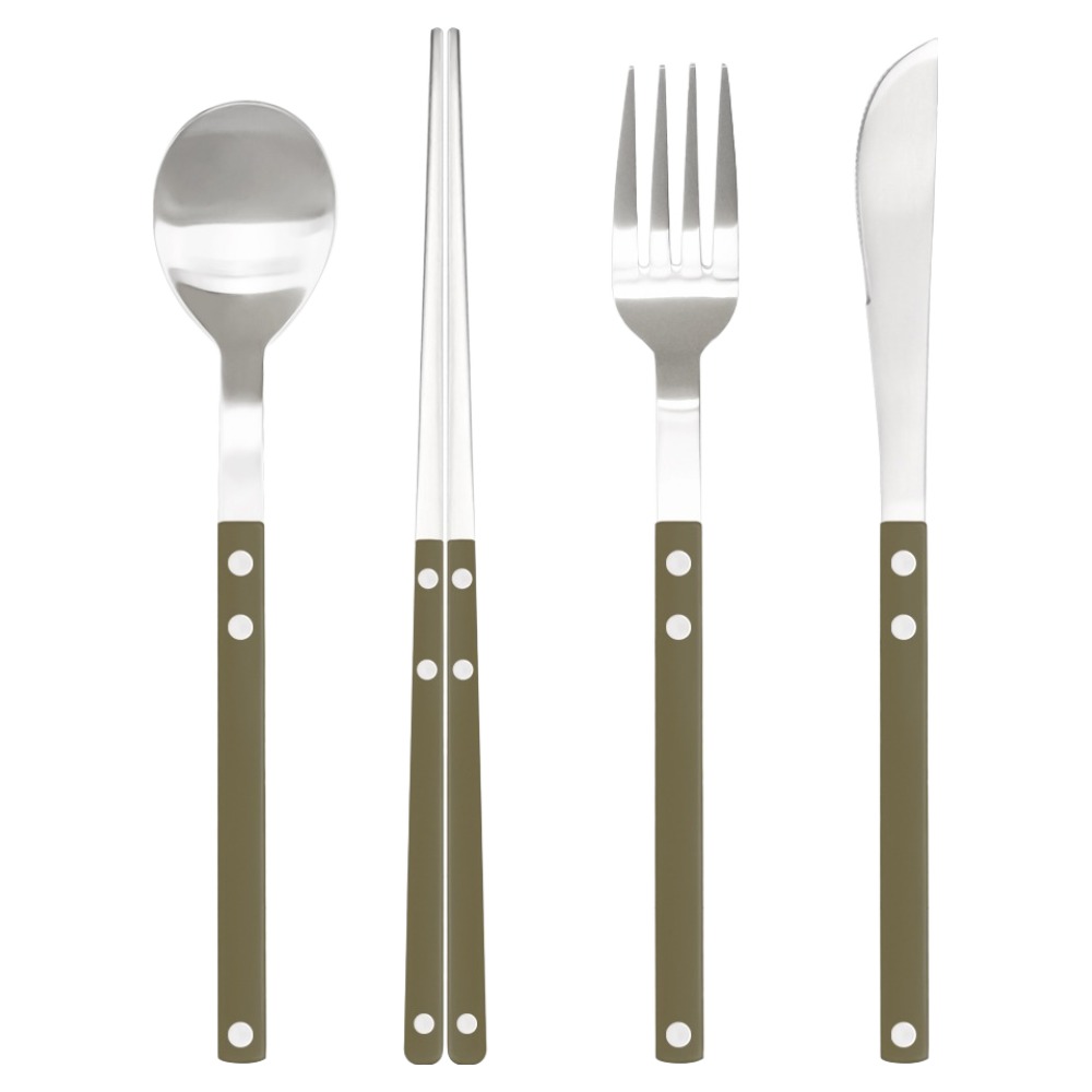 보겐 쌍띠에 커트러리 1인 4종 세트, 아보카도, 1세트, 숟가락 + 젓가락 + 디너포크 + 디너나이프 34,270원