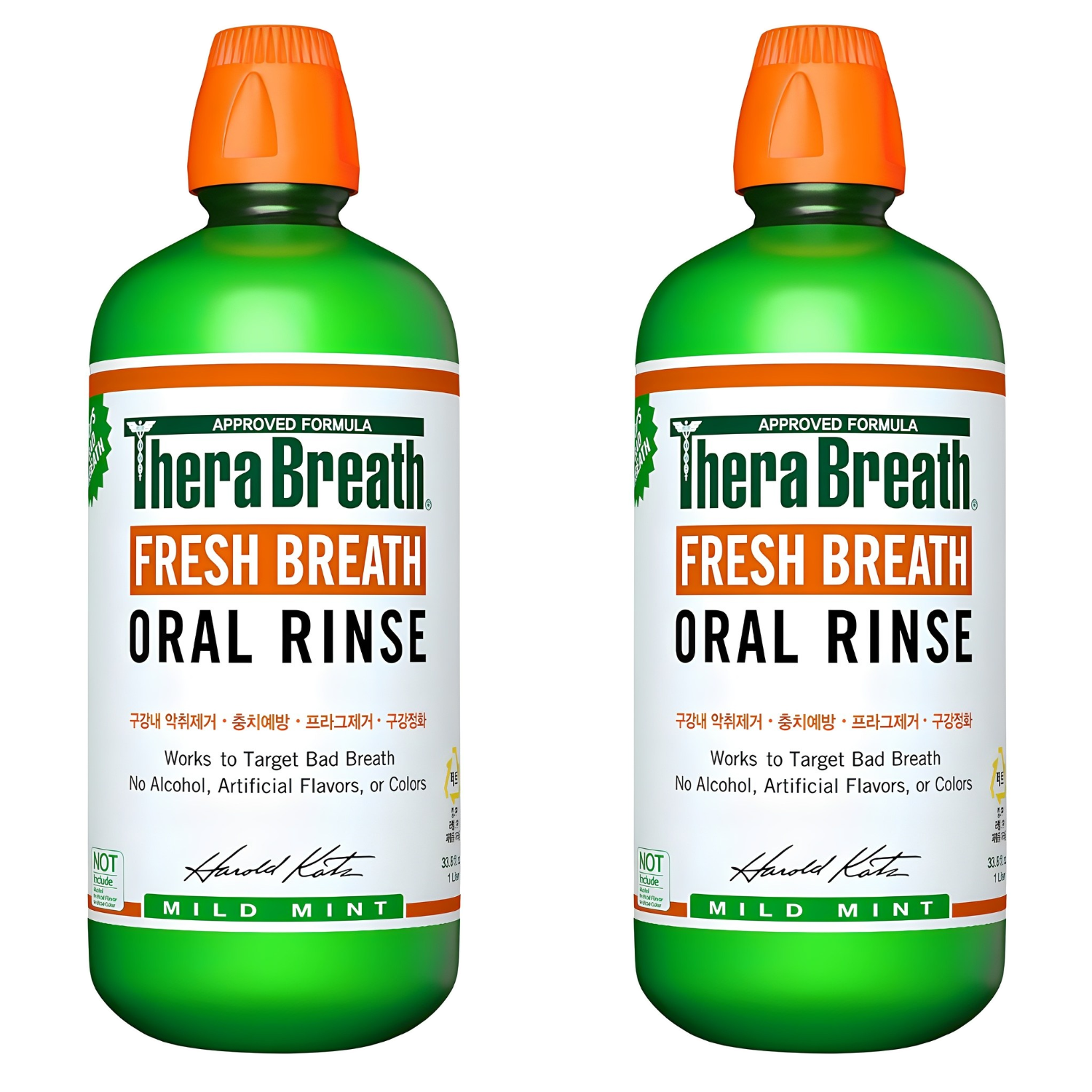 테라브레스 프레시브레스 오랄린스 구강청결제 마일드민트, 1L, 2개 42,720원