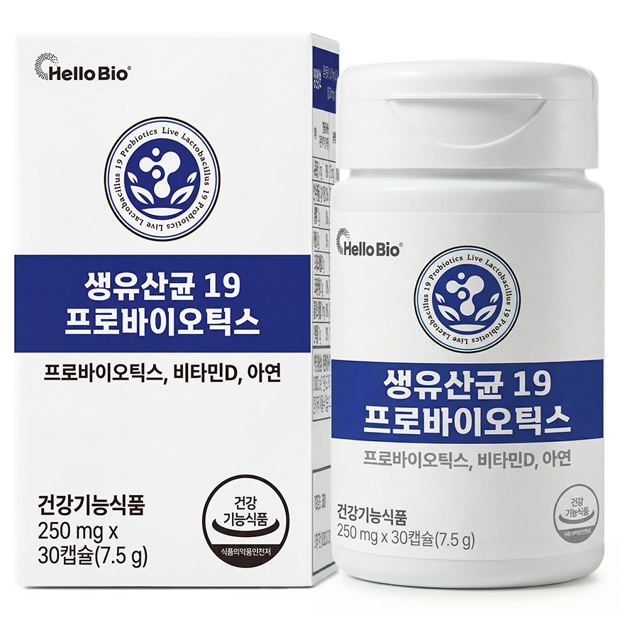 헬로바이오 생유산균 19 프로바이오틱스 7.5g, 1개, 30정 5,900원