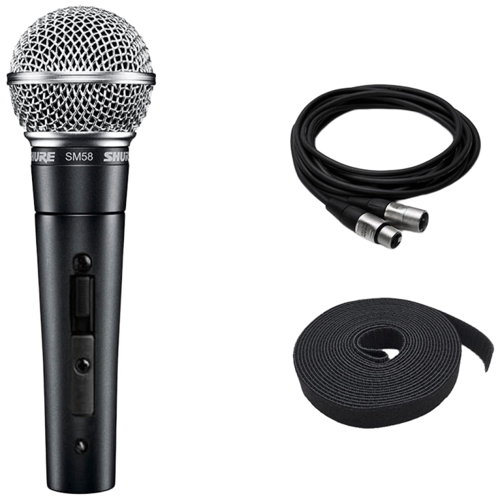 SHURE SM58SK 유선 마이크 슈어 SM58 SK 다이나믹 마이크 스탠드 패키지 [벨크로3M증정] 219,900원