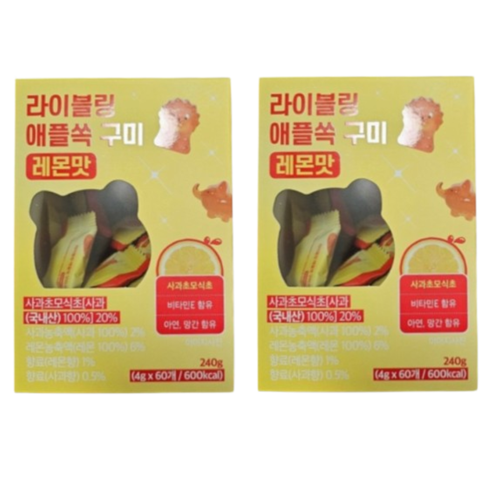 라이블링 애사비 옐로우 구미 애플사이다비니거 애사비 비타민 젤리 대용량 240g 68,900원