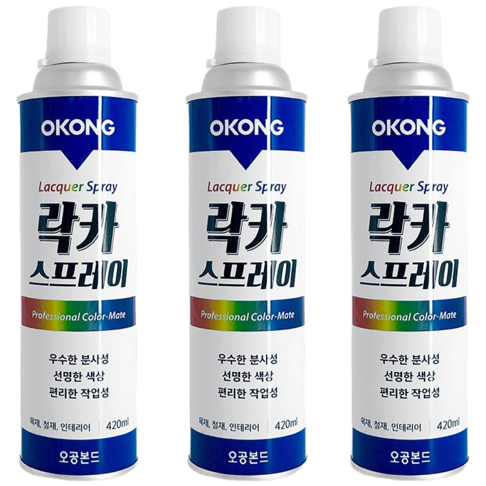 철공자 오공 락카 스프레이 스프레이 페인트 락카페인트 락커, 1개, 연밤색, 420ml 4,600원