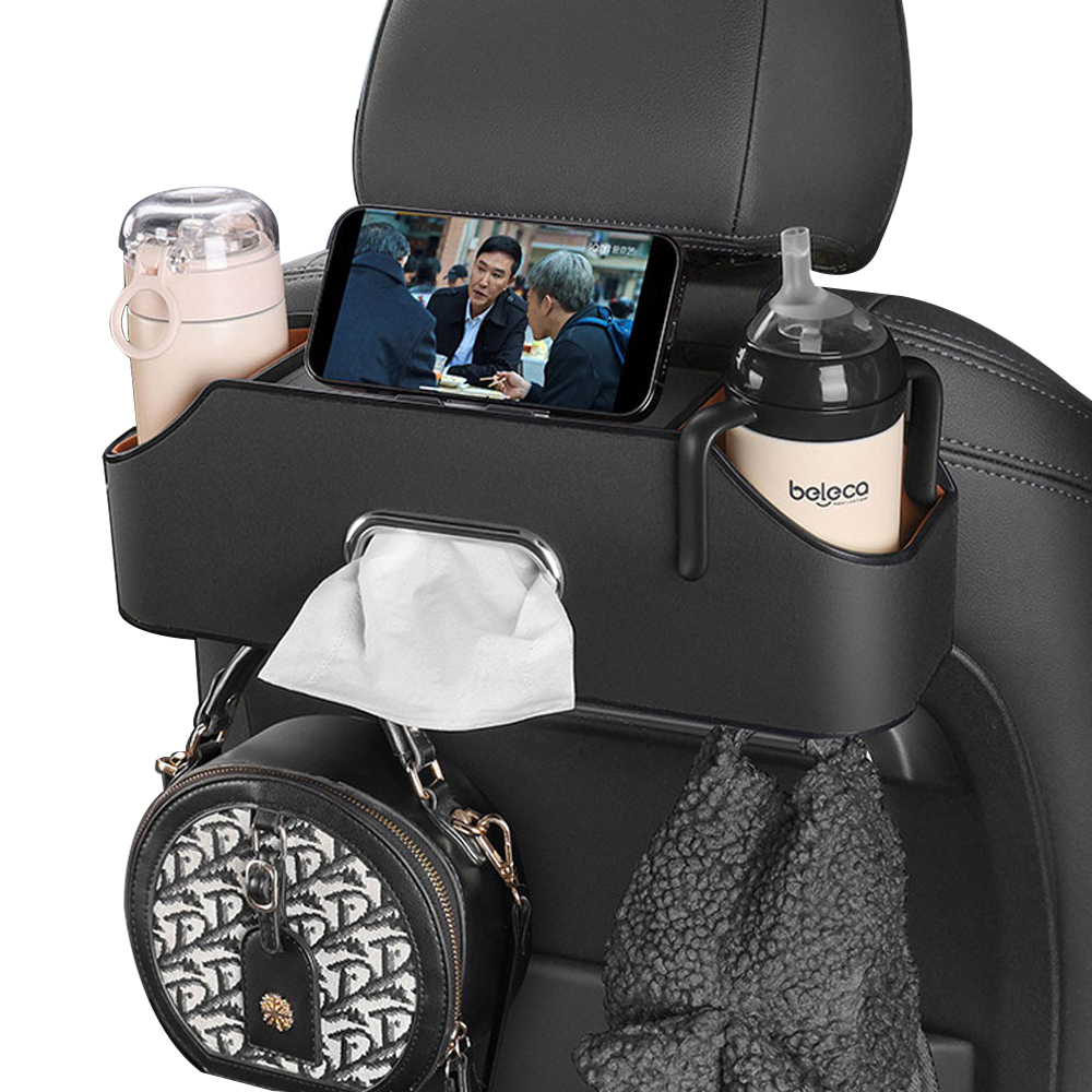 지엠지모터스 차량용 휴대폰 거치대 3in1 뒷좌석 멀티 컵홀더, 블랙, 1개 27,000원