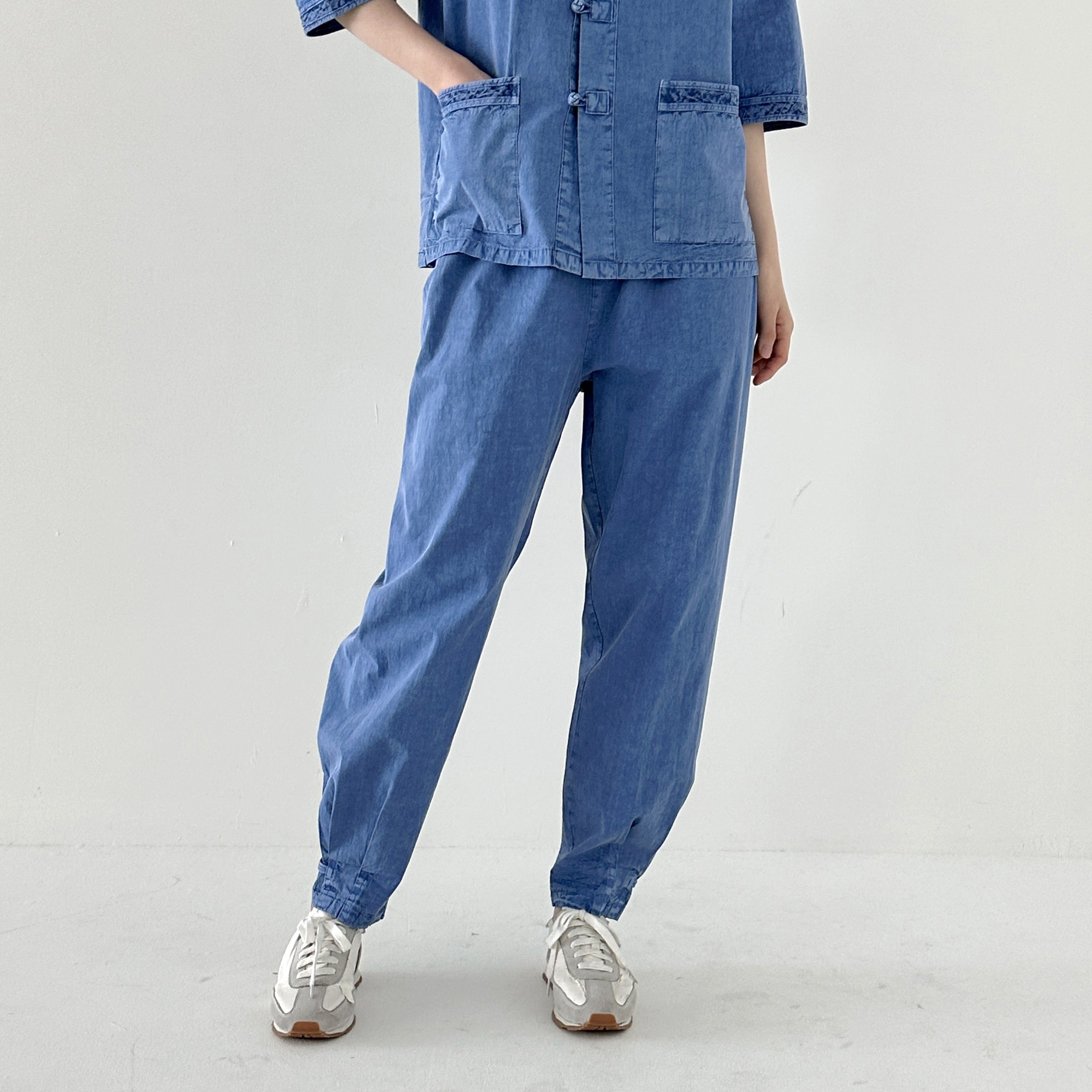 여름 7부 저고리 브이넥 40수 생활한복 국내생산 국산한복 절복바지 법복 24,000원