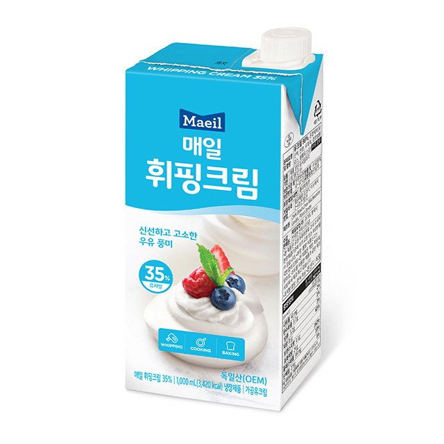매일 휘핑크림 유지방 35% 1L [아이스박스 무료포장] 76,730원