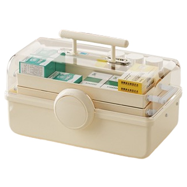 레디엘로 컴팩트 구급상자 화장품 정리함 아이보리, 1개 10,900원