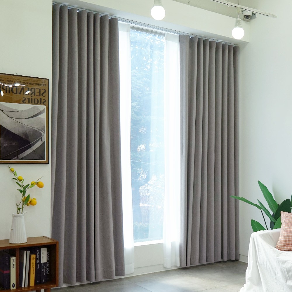 휴인홈 미드나잇 형상 가공 100% 암막커튼 - 아일렛형 19,000원